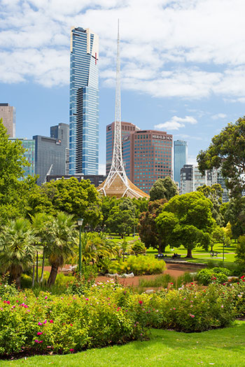 Queen Victoria Gardens in Melbourne